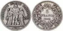 Frankreich 5 Francs Hercules - Second Republic - 1849 A Paris