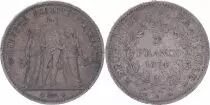 Frankreich 5 Francs Hercules - Third Republic - 1874 A Paris - F+