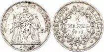 Frankreich 5 Francs Hercules - Third Republic 1873 K Bordeaux - Silver