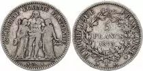 Frankreich 5 Francs Hercules 1873 A - Paris - Silver
