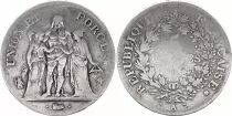 Frankreich 5 Francs Hercules group - An 4 A Paris