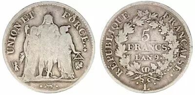 Frankreich 5 Francs Hercules group - An 9 L Bayonne