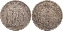 Frankreich 5 Francs Hercules IInd Republic - 1848 K Bordeaux