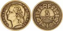 Frankreich 5 Francs Laureate head - 1933