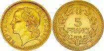 Frankreich 5 Francs Laureate head - 1933