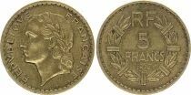 Frankreich 5 Francs Laureate Head - 1945 C