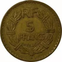 Frankreich 5 Francs Laureate Head - 1946 C