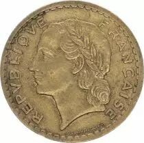 Frankreich 5 Francs Laureate Head - 1946