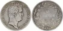 Frankreich 5 Francs Louis-Philippe I - 1830 A Paris - Silver - Incuse lettering
