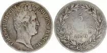 Frankreich 5 Francs Louis-Philippe I - 1830 A Paris - Silver - Incuse lettering