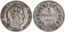 Frankreich 5 Francs Louis-Philippe I - 1844 BB Strasbourg - Silver