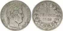 Frankreich 5 Francs Louis-Philippe Ist - 1843 K Bordeaux - Silver