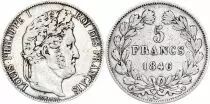 Frankreich 5 Francs Louis-Philippe Ist - 1846 W Lille - Silver