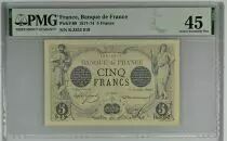 Frankreich 5 Francs Man and woman standing staff - 17-01-874 Serial R.3353 - PMG 45