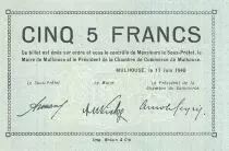 Frankreich 5 Francs Mulhouse Chambre de Commerce, s&eacute;rie C - 1940