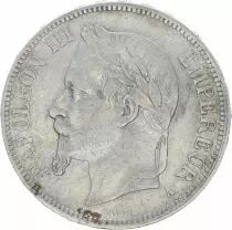 Frankreich 5 Francs Napoleon III - Laureate head 1868 A Paris