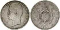 Frankreich 5 Francs Napol&eacute;on III - T&ecirc;te nue - 1855 A Paris