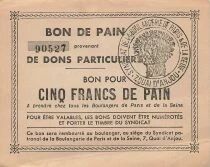 Frankreich 5 Francs of Bread - Paris and Seine Bakery Employers\' Association