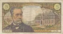 Frankreich 5 Francs Pasteur - 04-11-1966  - Serial J.43