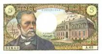 Frankreich 5 Francs Pasteur - 07-12-1967 Serial A.63 - AU