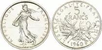 Frankreich 5 Francs Seed sower - 1960 - Silver
