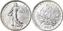 Frankreich 5 Francs Seed Sower - 1960 - Silver