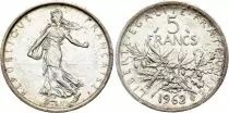 Frankreich 5 Francs Seed Sower - 1962 - Silver