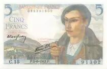 Frankreich 5 Francs Shepherd - 02-06-1943 Serial C.15 - UNC