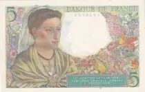 Frankreich 5 Francs Shepherd - 05-04-1945 - Serial P.132