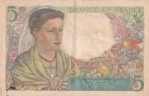 Frankreich 5 Francs Shepherd - 05-04-1945 Serial D.140 - VF