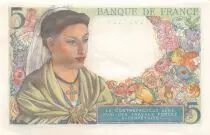 Frankreich 5 Francs Shepherd - 05-08-1943 Serial E.54 - aUNC