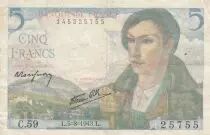 Frankreich 5 Francs Shepherd - 05-08-1943 Serial V.71