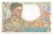 Frankreich 5 Francs Shepherd - 22-07-1943 Serial T.33 - AU+