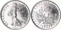 Frankreich 5 Francs Sower - 1977 - from UNC set