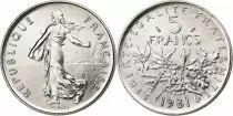 Frankreich 5 Francs Sower - 1981