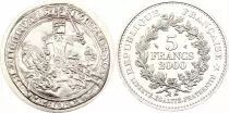 Frankreich 5 Francs Woman sowing seed  - 1987 - from UNC set