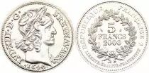 Frankreich 5 Francs Woman sowing seed  - 1987 - from UNC set