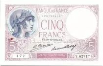 Frankreich 5 Francs Woman wearing helmet - 1930