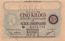 Frankreich 5 Kilograms of Ordinary Steel - OFFA - June 30, 1944