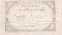 Frankreich 5 Livres  - 10 Brumaire Year II (31-10-1793) - Sign Mauge - S&eacute;rie 1845 - P. A.76