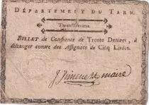 Frankreich 5 livres - D&eacute;partement du Tarn - The last thirty
