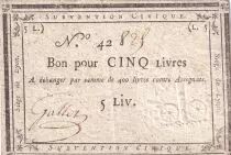 Frankreich 5 Livres Si&egrave;ge de Lyon - 31-08--1793 - number 42829