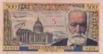 Frankreich 5 NF / 500 - Francs Victor Hugo - 30-10-1958 - Serial S.114