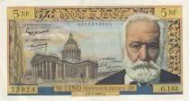 Frankreich 5 NF - Victor Hugo - 06-05-1965 - Serial G.143