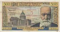 Frankreich 5 NF overprint 500 Francs - Victor Hugo - 12-02-1959 - Serial G.117