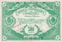 Frankreich 5 NF sur 500 Francs - Union des commer&ccedil;ants de Narbonne