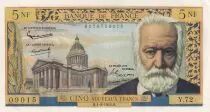 Frankreich 5 NF Victor Hugo - 01-02-1962 Serial Y.72