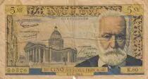 Frankreich 5 NF Victor Hugo - 02-05-1963 - Serial Y.107