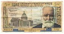 Frankreich 5 NF Victor Hugo - 06-04-1961 - Serial Y.52 - Fay.56.07