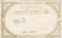 Frankreich 5 Pounds - 10 Brumaire Year II (31.10.1793) - Sign. Bertin - Serial 1633